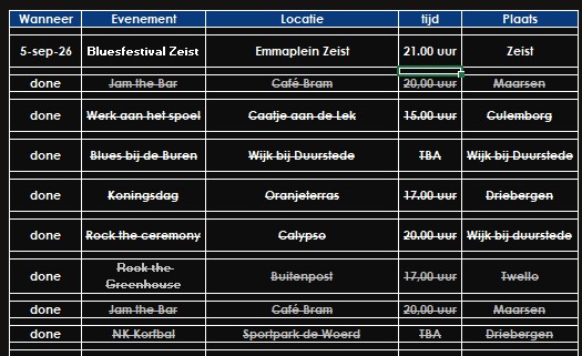 Agenda Basic Station